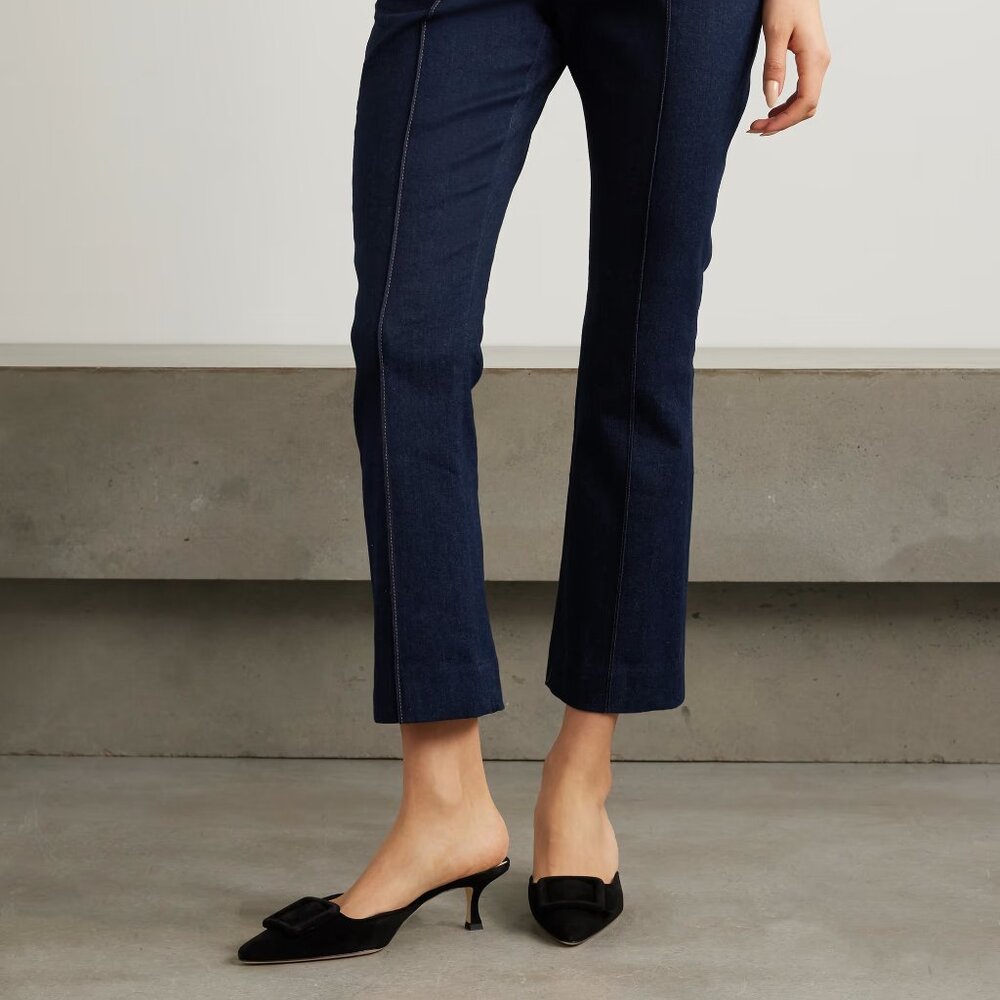 NWT Veronica Beard Tani Denim Jean Pant Dark Oxford wash Sz 10 - Picture 7 of 7